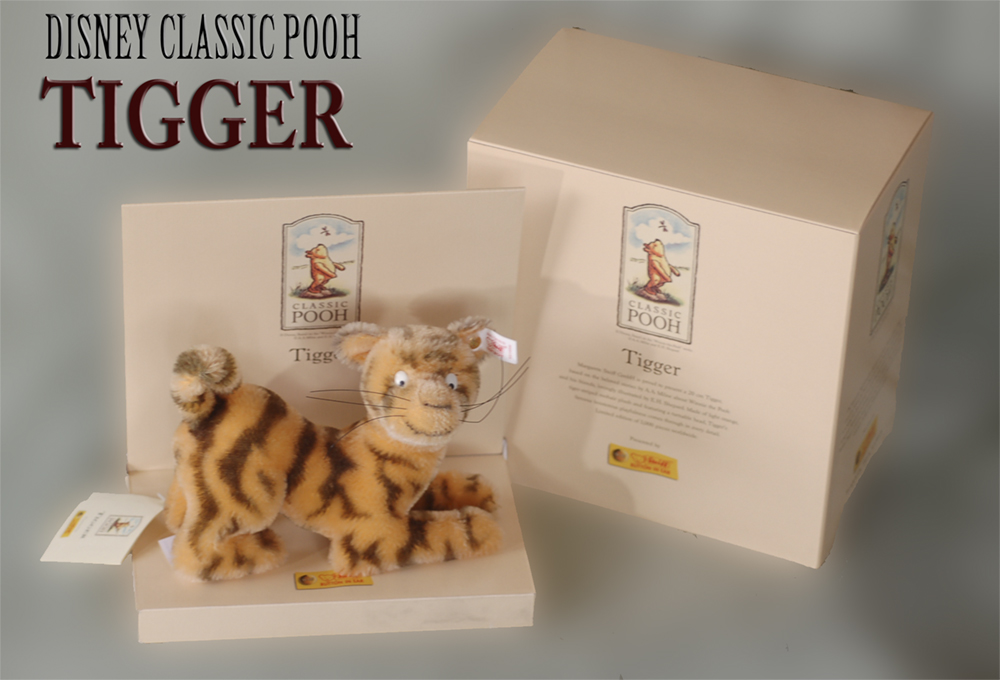 DISNEY CLASSIC POOH ２０００ Tigger世界限定数５０００ ・シュタイフ