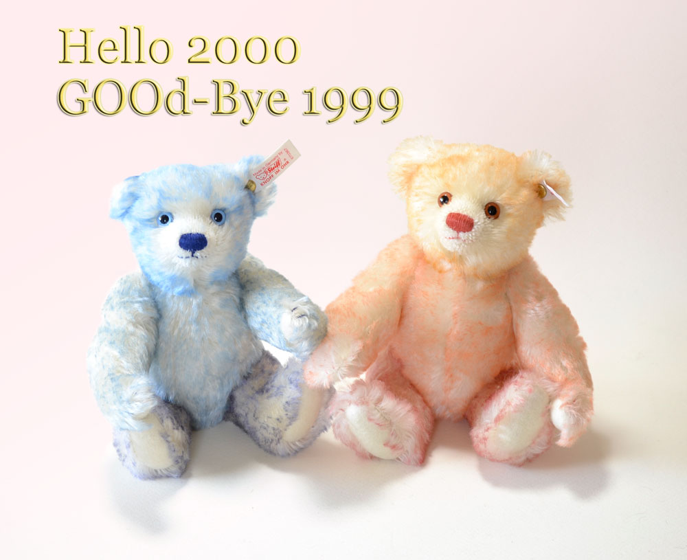 特別販売 シュタイフ Hello ハロー2000/Good-Bye グッバイ1999 ベア